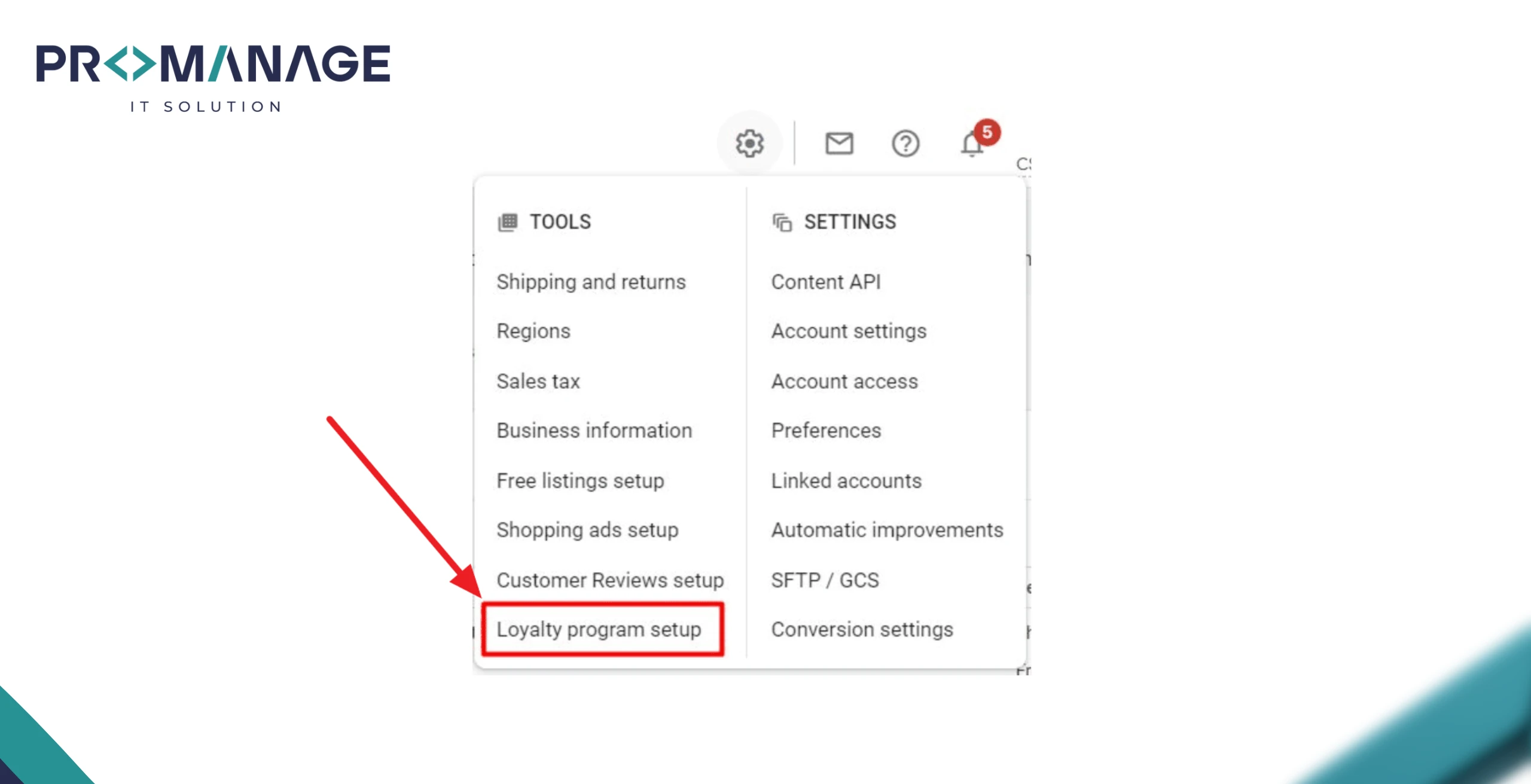 Where you can find loyalty features